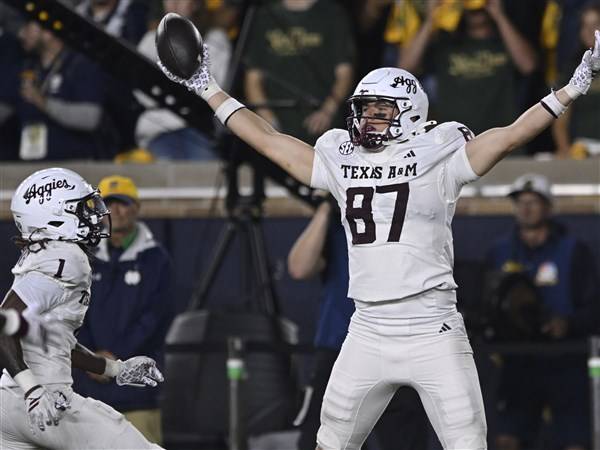 No. 16 Texas A&M beats No. 8 Notre Dame 41