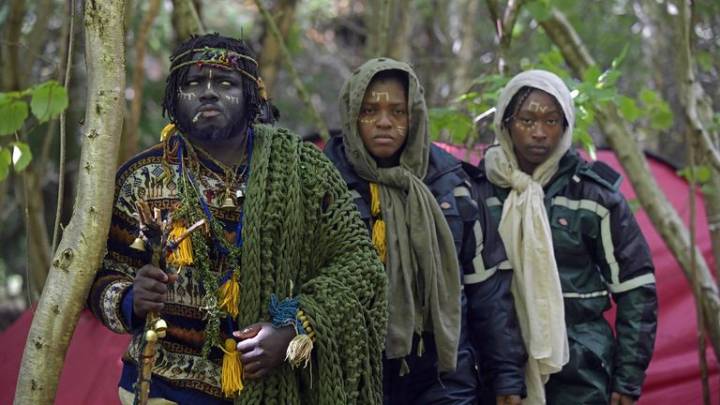 'African tribe' evicted from Scottish woodland site but set up new camp nearby