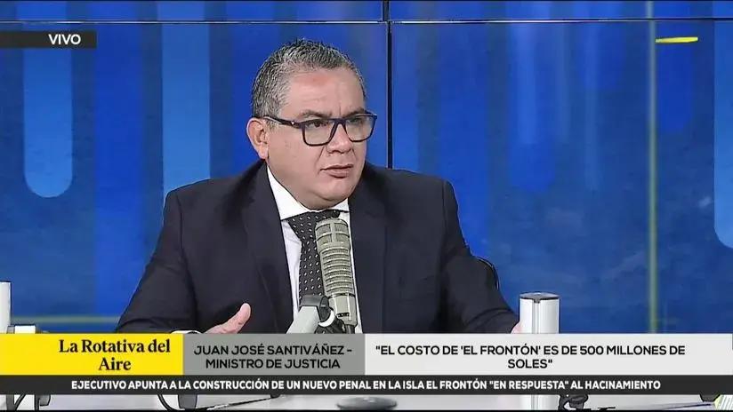 Juan José Santiváñez, ministro de Justicia: "El costo de 'El Frontón' es de 500 millones de soles"