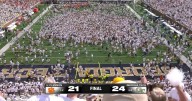 Georgia Tech fans STORM THE FIELD after last-second FG to beat Clemson