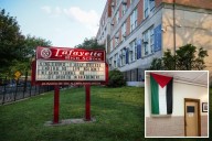 Exclusive | Brooklyn high school brazenly hangs Palestinian flag in hallway despite complaints from Jews: 'Simply unacceptable'