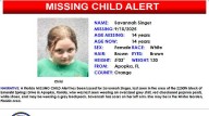 Missing Child Alert issued for Savannah Singer