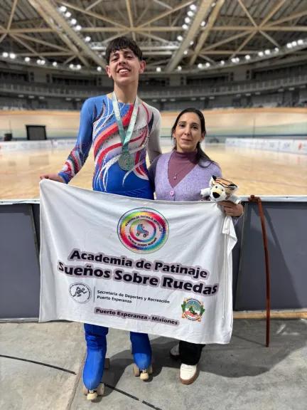 Gonzalo Zimmer logró el primer puesto en torneo nacional de patín
