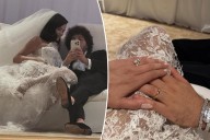 Selena Gomez wears second sheer wedding dress to marry Benny Blanco
