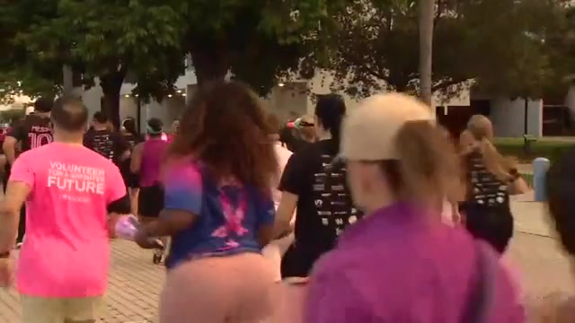 Hundreds walk, jog for breast cancer awareness at MDC North Campus