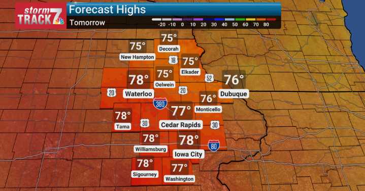 Warming Trend Continues, With a Stray Shower or Storm Possible Early Next Week