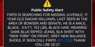 FWPD searching for missing 11