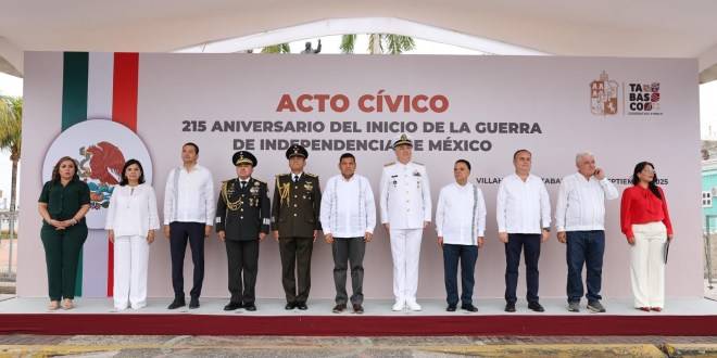 Con acciones que dan justicia y libertad a las y los tabasqueños, Gobierno del Pueblo reivindica ideales que motivaron Guerra de Independencia