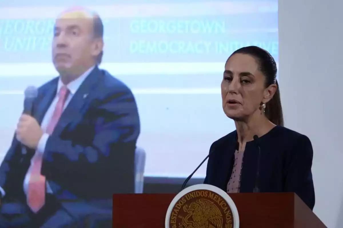 Aparte de espurio, vendepatrias, indicó Sheinbaum Pardo de Felipe Calderón