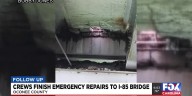 Crews finish emergency repairs to I