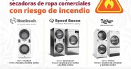 Mejor en el tendedero al sol: Emiten alerta de 556 secadoras de ropa por riesgo de incendio
