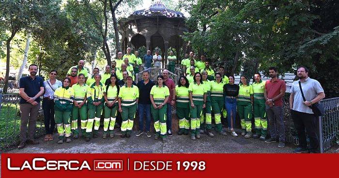 Manuel Serrano felicita a los trabajadores de mantenimiento de zonas verdes, "esenciales para una buena Feria que mejore la autoestima de los albacetenses"
