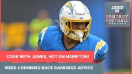 James Cook, Omarion Hampton, Jordan Mason SMASH again: WEEK 4 fantasy football RB RANKINGS