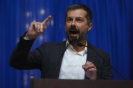 Pete Buttigieg rallies against redistricting in home state of Indiana