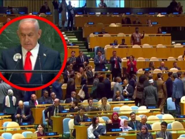 Abuchearon a mandatario de Israel en la ONU: abandonan la sala durante discurso de Netanyahu