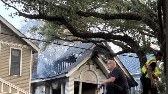 NOFD responds to large house fire on South Carrollton Avenue