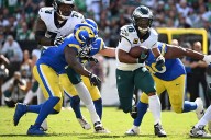 Rams vs. Eagles takeaways: Jordan Davis’ blocked FG return for TD ices Philadelphia win