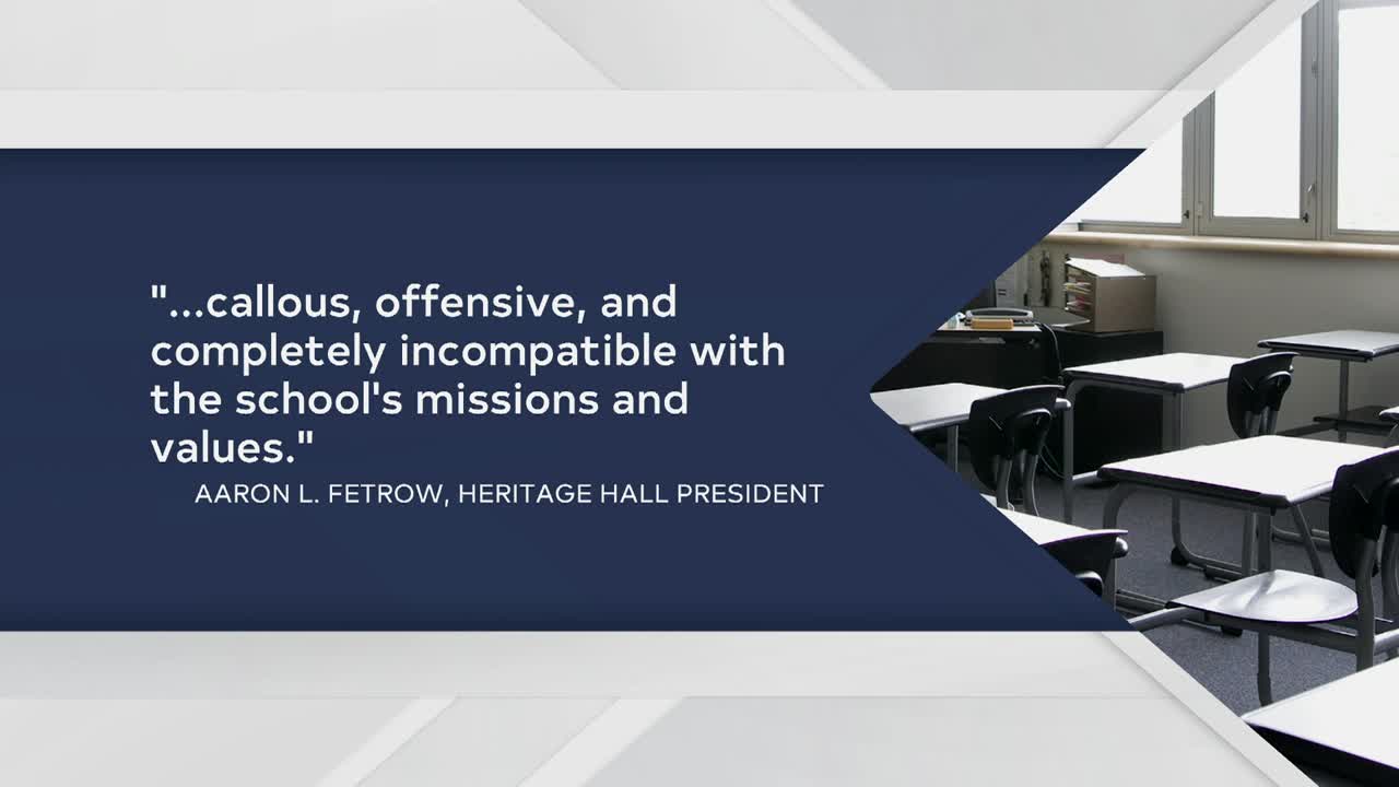 Heritage Hall dismisses teacher following remarks on Charlie Kirk's death