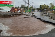 Mega socavón en el bulevar Díaz Ordaz de Tijuana