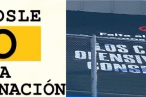 La AFA lanzó una campaña contra la discriminación y colgó una bandera en el Monumental