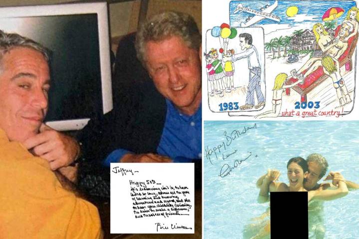 Bill Clinton letter in Epstein 'birthday book' among new files released by House Oversight Committee