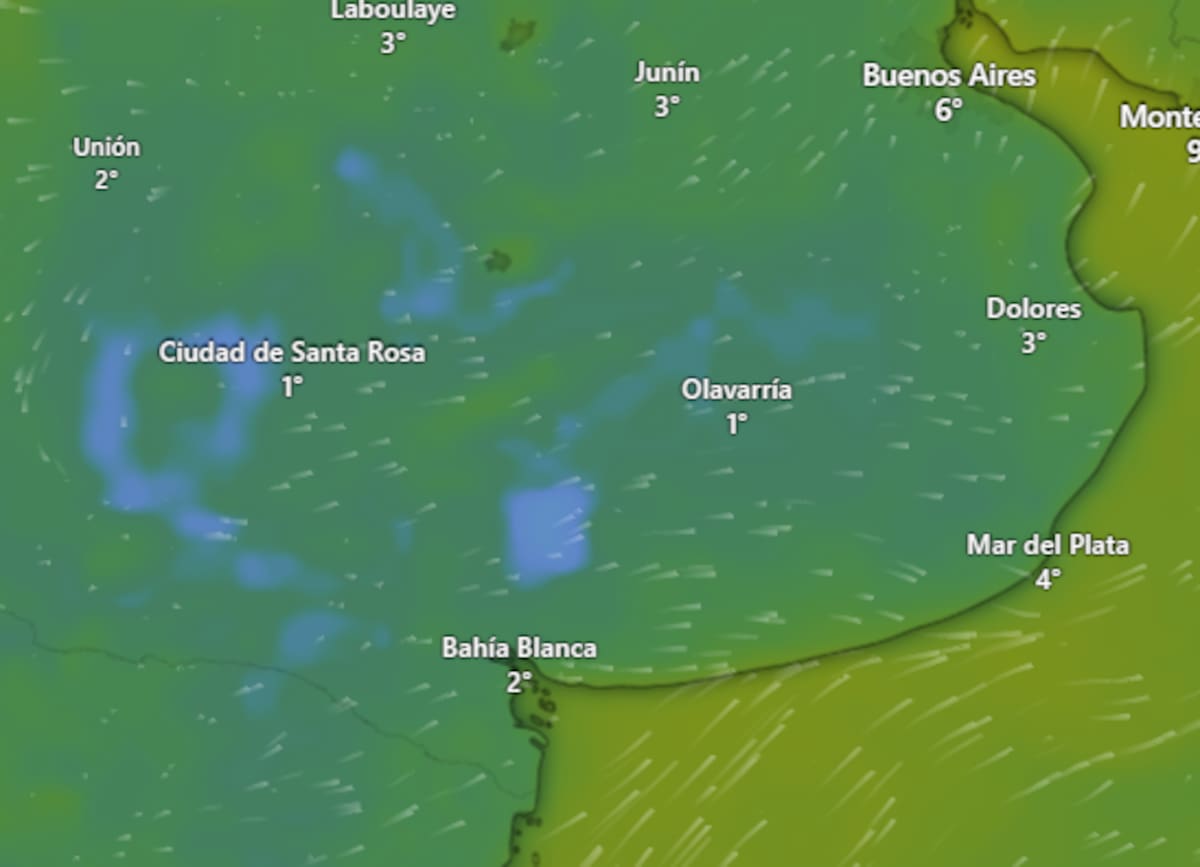 Mínimas de 4°C. La ciudad de Buenos Aires estará hoy bajo alerta amarilla por temperaturas bajas