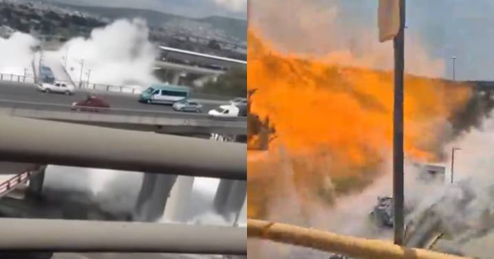 La explicación detrás de la nube blanca que se vio antes de la explosión en Puente de la Concordia