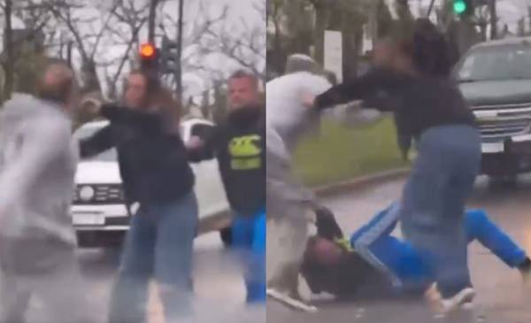 VIDEO. Tránsito feroz en La Plata: dos hombres protagonizaron una brutal pelea tras una maniobra