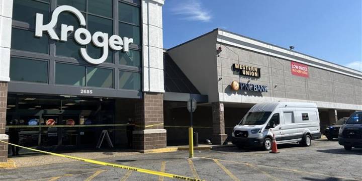 Armored truck driver shot outside Atlanta Kroger; suspect in custody