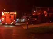 Car crashes into yard of home in Youngstown