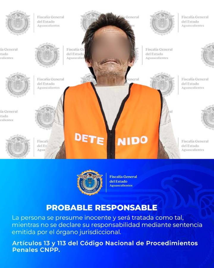 Sujeto ataca sexualmente a una víctima en la vía pública en Aguascalientes y es encarcelado en el CERESO