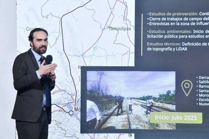 Banderazo de salida para obras del tren de pasajeros Saltillo