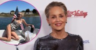 Sharon Stone, 67, Shows Off Her Bikini Body and Long Legs in Animal Print Swimsuit: Photos