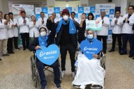 Profesora y cerrajero inician una nueva vida con pulmones e hígado trasplantados