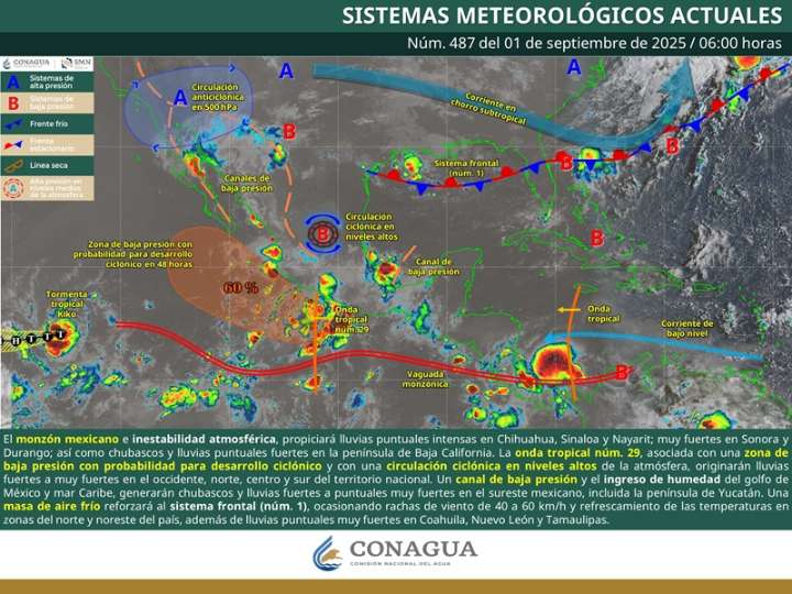 Onda Tropical 29 causará lluvias y tormentas en zona montañosa de Oaxaca