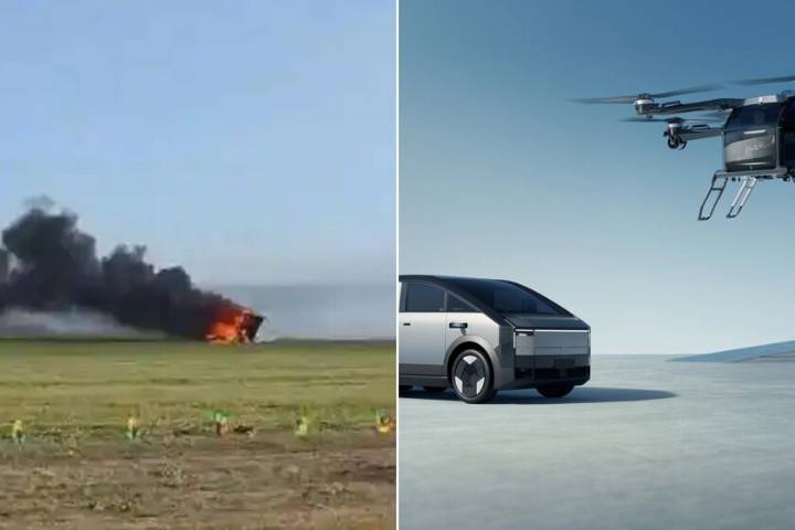 Dos vehículos de Xpeng AeroHT chocaron en el aire y uno acabó envuelto en llamas: un accidente que golpea sus ambiciones
