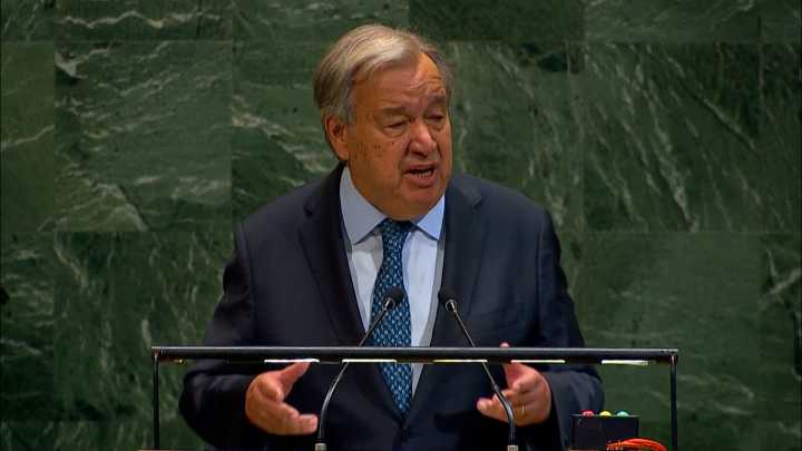Applause at UN as Guterres issues demand on Gaza
