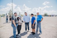 Comienzan trabajos de remodelación en campo de tochito en la colonia San Sebastián de Camargo