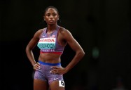 Athletics-Jefferson-Wooden and Alfred cruise through 100 metres heats
