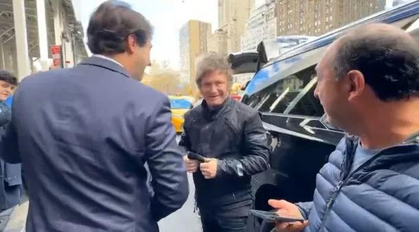 Milei llegó a Nueva York con la expectativa de un salvataje de Trump