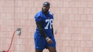 Giants' Andrew Thomas listed as doubtful for Sunday, Malik Nabers will be 'fine' to play