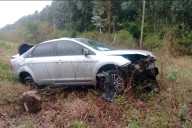 Despistó un auto en la ruta nacional 14: el estado de los ocupantes