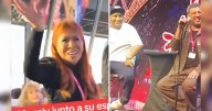 Magaly Medina atiende show de Jorge Luna y Ricardo Mendoza en la Torre Eiffel y causa sensación del público