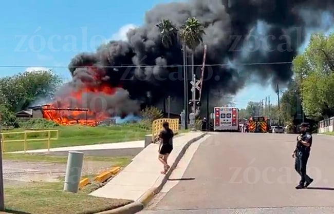 Se incendia vivienda en Eagle Pass cerca de patios ferroviarios