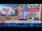 I'm not too worried about the impact of a shutdown, says Jim Cramer
