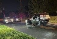 SUV overturns on Youngstown’s East Side, driver flees