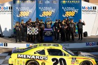 Deadspin | Brandon Jones wins at Kansas to advance in NASCAR Xfinity playoffs