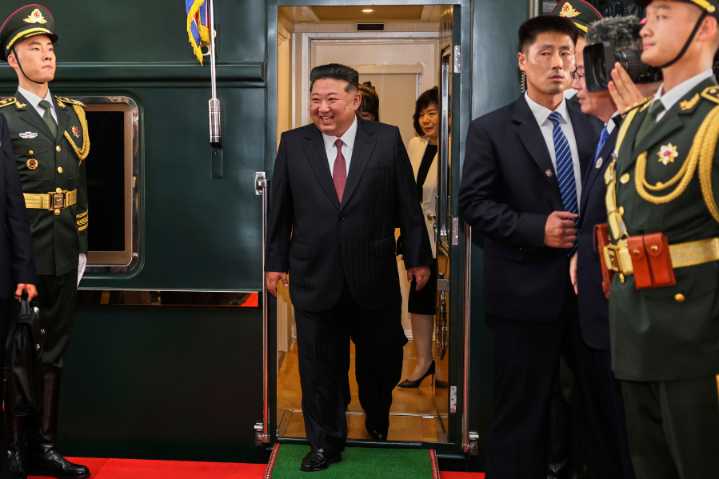 North Korea’s Kim Jong Un arrives in Beijing for military parade alongside Putin and Xi
