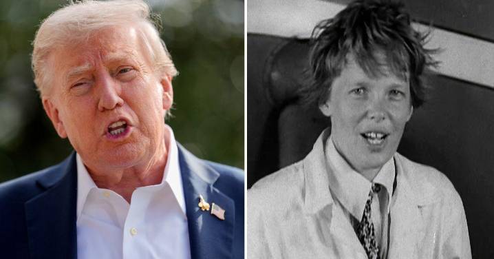 Donald Trump Orders Release Of Amelia Earhart Files Amid Epstein Drama