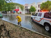 Despliegan ‘Operativo Tormenta’ y en el Día Nacional de Protección Civil convierten el simulacro en Playa del Carmen en una respuesta real ante las inclemencias del tiempo